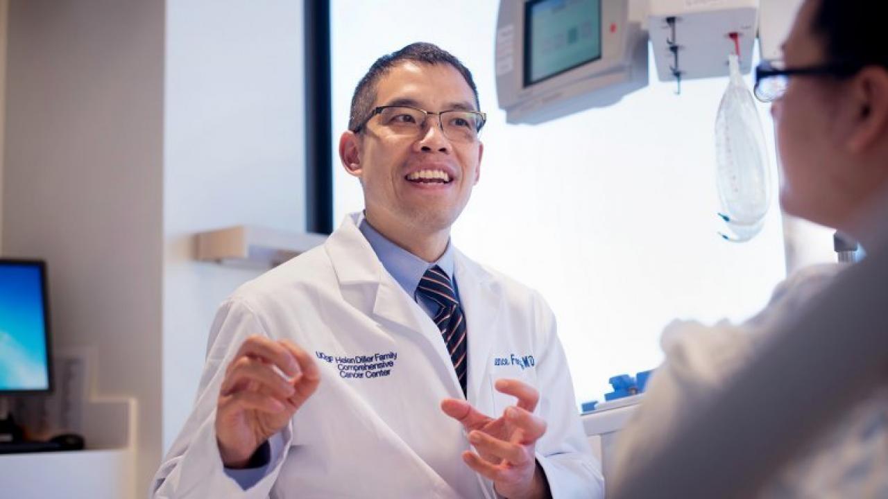 Oncologist Lawrence Fong, MD, is leading UCSF's newly launched Cancer Immunotherapy Program. Photo by Barbara Ries