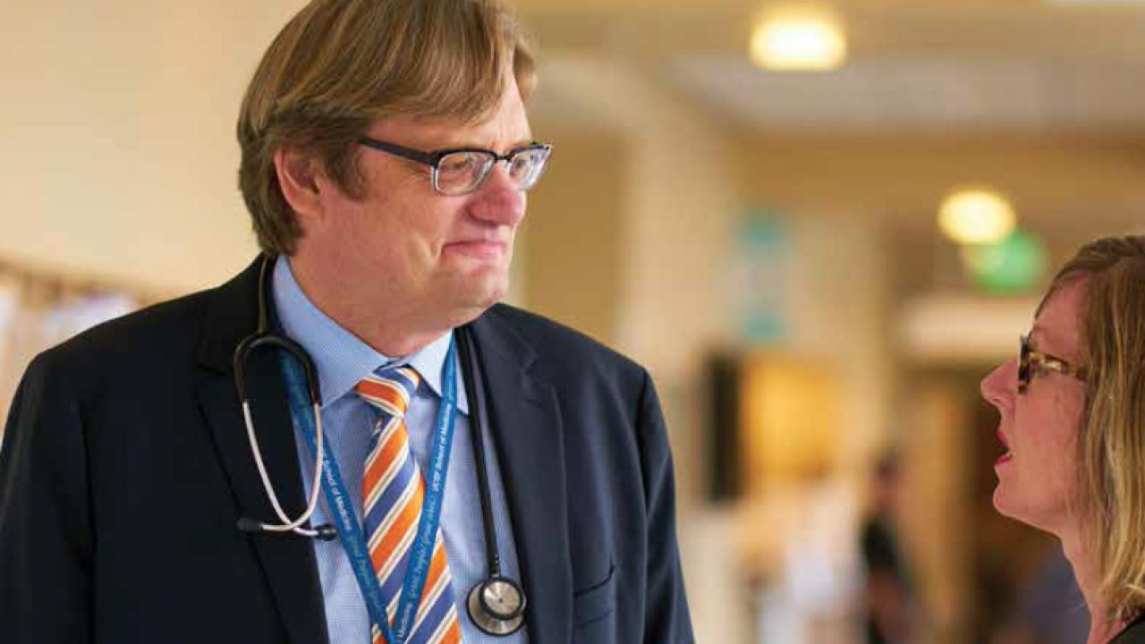 Dr. Michael Korn heads the Molecular Oncology Initiative (MOI) at the Helen Diller Family Comprehensive Cancer Center.