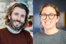 Daniele Canzio, PhD (left) and Balyn Zaro, PhD (right), have been named winners of the 2026 Bowes Biomedical Investigator Award.