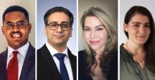 Daniel Gebrezgiabhier, PhD, Pouya Metanat, MD, MPH, MS, Jennifer Senta, PhD, Tugce Ulas, MD, UCSF Postdocs featured