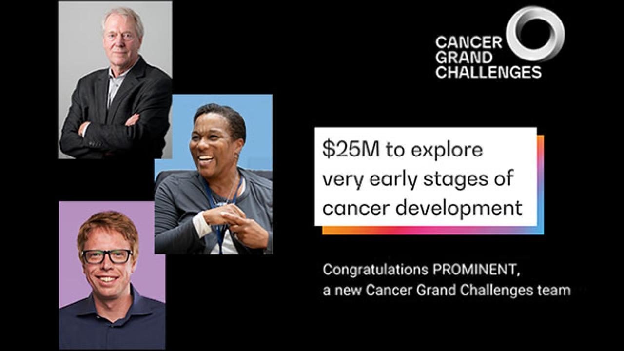 Allan Balmain to lead PROMINENT Team with Kim Rhoads and Luke Gilbert awarded $25 Million Grand Challenges Award to examine early stage tumor development