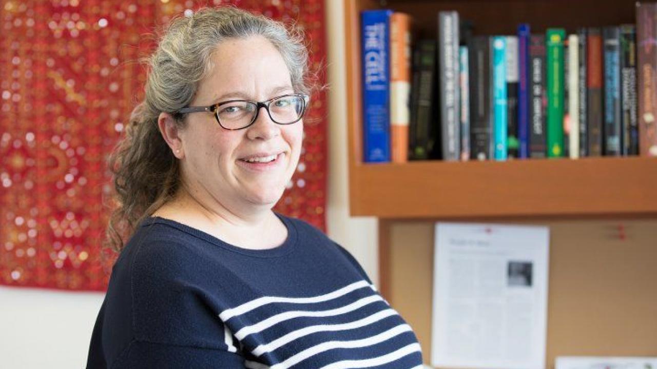 Sophie Dumont, PhD, the winner of the 2021 Byers Award for Basic Science. Photo by Susan Merrell Sophie Dumont