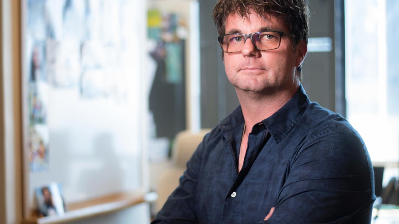 Jeroen Roose, PhD is interested in genetic lesions that lead to abnormal Ras signal transduction events and development of diseases such as autoimmunity and cancer. Photo by Maurice Ramirez