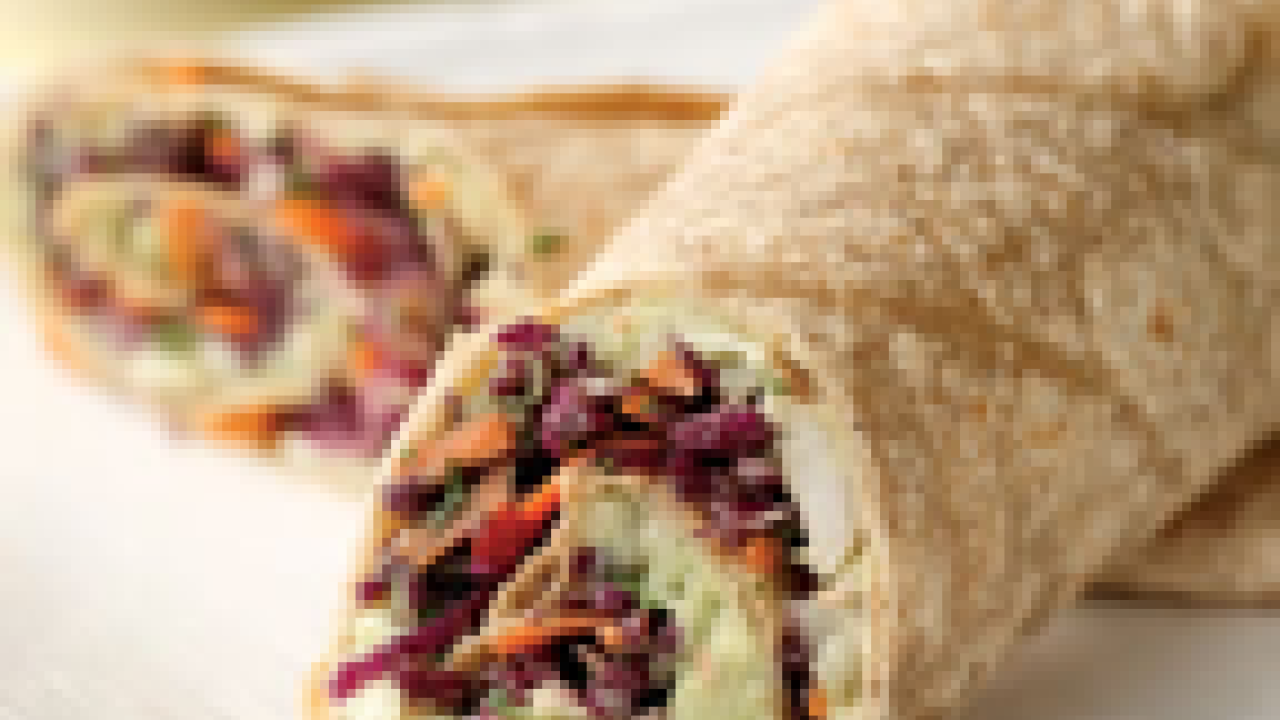 Creamy Avocado &amp; White Bean Wrap