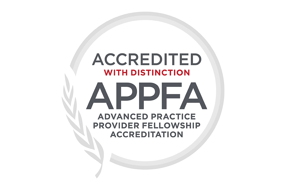Accredited with Distinctios APPFA badge