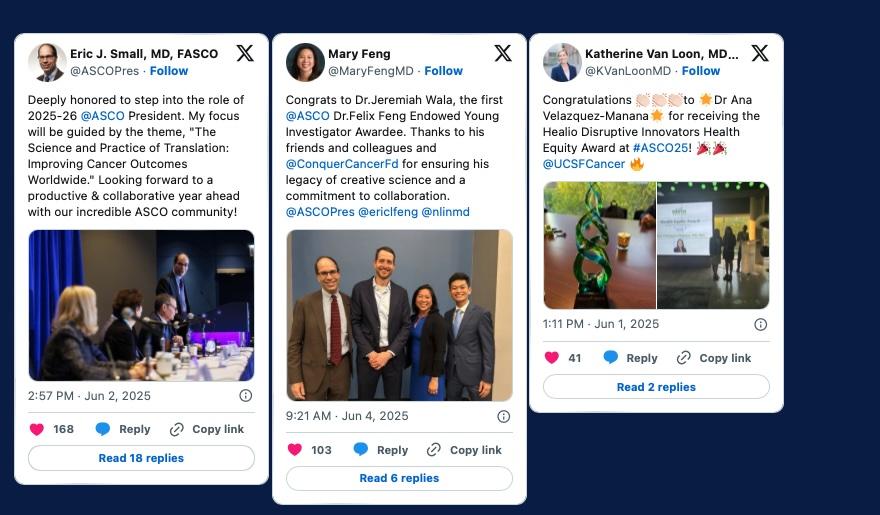 UCSF at ASCO -social media highlights 