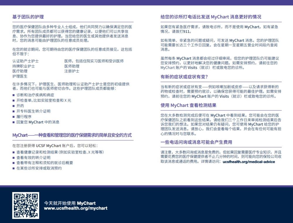 Communicating with your health team - Simplified Chinese - page 2 and 3