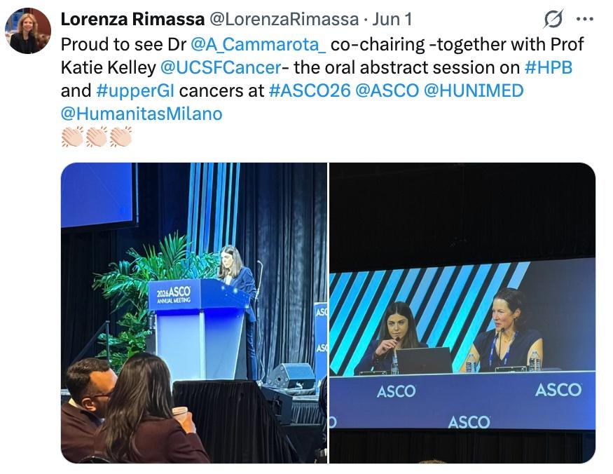 Katie Kelley at ASCO 2026 as spotted by non-UCSF