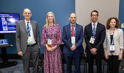 Katherine Van Loon and Gerald Hsu with fellow JCO Editors at ASCO