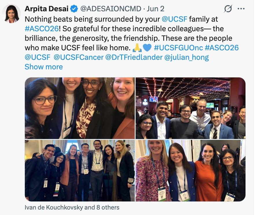 Arpita Desai on ASCO 2026 with peers