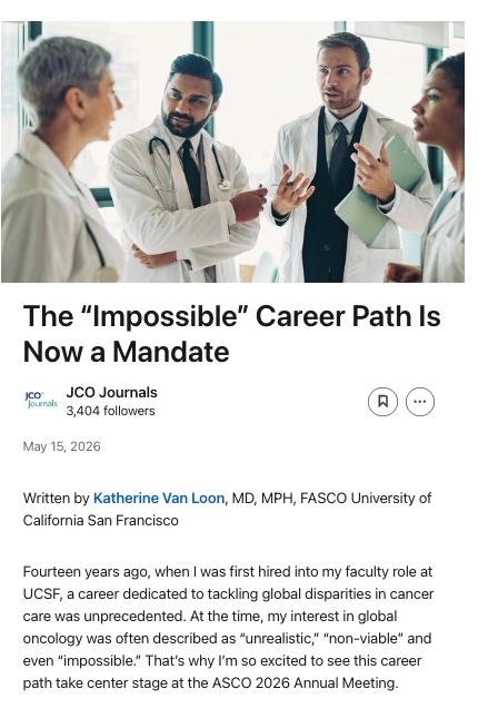 Katherine Van Loon JCO post