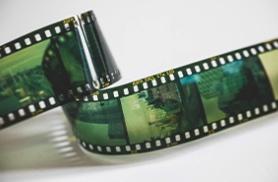 Old camera film strip
