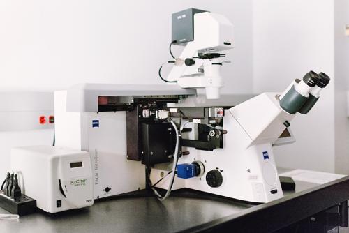 Microdissection microscope in the lab