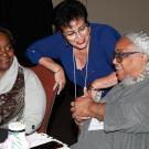 Community Advisory Board members Wilma Batiste, Olivia Fe, and Lisa Tealer 