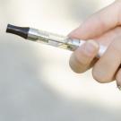 E-cigarette in hand