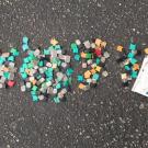 JUUL pods, caps, and packaging collected at one Bay Area high school's student parking lots on one day