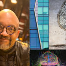 Radiation oncologist Mack Roach, III MD with an insert of original art published in the May 2023 issue of the International Journal of Radiation Oncology, Biology, Physics