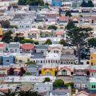 An aerial view of the San Francisco Sunset District.