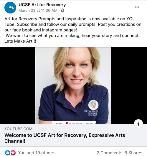 Art for Recovery Facebook